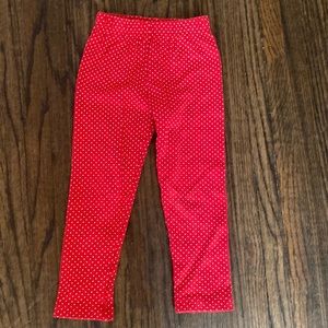 Luigi kids red polka dot leggings